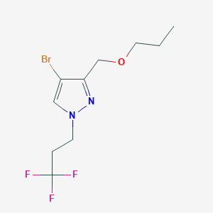 4-bromo-3-(propoxymethyl)-1-(3,3,3-trifluoropropyl)-1H-pyrazole