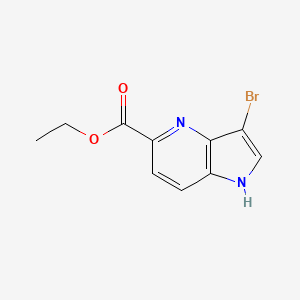molecular formula C10H9BrN2O2 B2796913 Ethyl 3-bromo-1H-pyrrolo[3,2-b]pyridine-5-carboxylate CAS No. 2091528-24-2