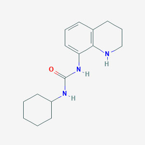 molecular formula C16H23N3O B2796933 3-Cyclohexyl-1-(1,2,3,4-tetrahydroquinolin-8-yl)urea CAS No. 1016534-38-5