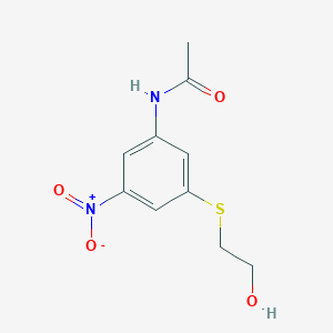 N-{3-[(2-hydroxyethyl)sulfanyl]-5-nitrophenyl}acetamide