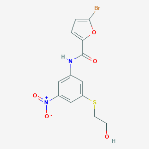 5-bromo-N-{3-[(2-hydroxyethyl)sulfanyl]-5-nitrophenyl}-2-furamide