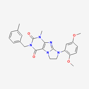 6-(2,5-Dimethoxyphenyl)-4-methyl-2-[(3-methylphenyl)methyl]-7,8-dihydropurino[7,8-a]imidazole-1,3-dione