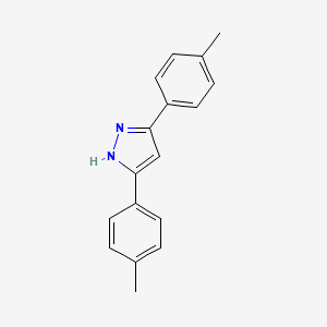 molecular formula C17H16N2 B2796955 3,5-bis(4-methylphenyl)-1H-pyrazole CAS No. 93330-77-9