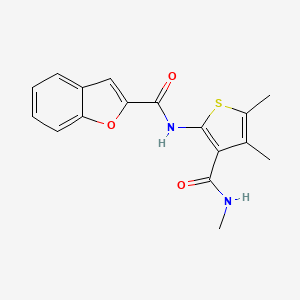 N-(4,5-dimethyl-3-(methylcarbamoyl)thiophen-2-yl)benzofuran-2-carboxamide