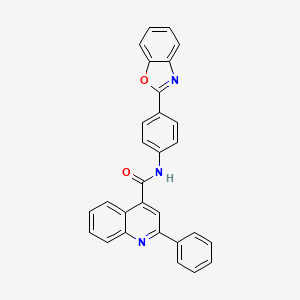 N-[4-(1,3-benzoxazol-2-yl)phenyl]-2-phenylquinoline-4-carboxamide