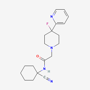 N-(1-Cyanocyclohexyl)-2-(4-fluoro-4-pyridin-2-ylpiperidin-1-yl)acetamide