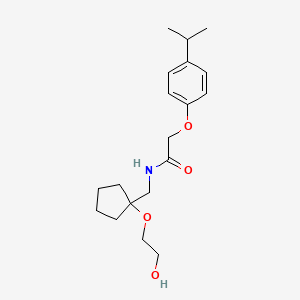 N-((1-(2-hydroxyethoxy)cyclopentyl)methyl)-2-(4-isopropylphenoxy)acetamide