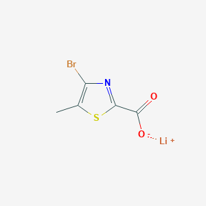 molecular formula C5H3BrLiNO2S B2797003 锂;4-溴-5-甲基-1,3-噻唑-2-羧酸酯 CAS No. 2137629-67-3