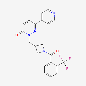 6-(Pyridin-4-yl)-2-({1-[2-(trifluoromethyl)benzoyl]azetidin-3-yl}methyl)-2,3-dihydropyridazin-3-one