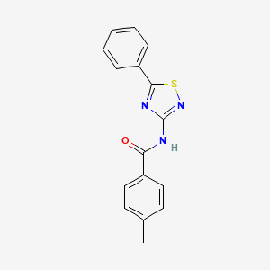 4-methyl-N-(5-phenyl-1,2,4-thiadiazol-3-yl)benzamide