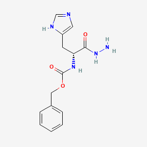 benzyl N-[(2R)-1-hydrazinyl-3-(1H-imidazol-5-yl)-1-oxopropan-2-yl]carbamate