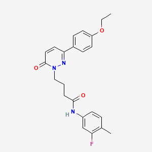 4-(3-(4-ethoxyphenyl)-6-oxopyridazin-1(6H)-yl)-N-(3-fluoro-4-methylphenyl)butanamide