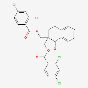 [2-[(2,4-Dichlorobenzoyl)oxymethyl]-1-oxo-3,4-dihydronaphthalen-2-yl]methyl 2,4-dichlorobenzoate