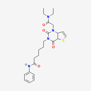 6-{1-[(diethylcarbamoyl)methyl]-2,4-dioxo-1H,2H,3H,4H-thieno[3,2-d]pyrimidin-3-yl}-N-phenylhexanamide