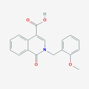 2-[(2-Methoxyphenyl)methyl]-1-oxo-1,2-dihydroisoquinoline-4-carboxylic acid