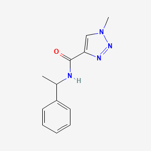 molecular formula C12H14N4O B2797041 1-甲基-N-(1-苯乙基)-1H-1,2,3-三唑-4-甲酰胺 CAS No. 1234943-20-4