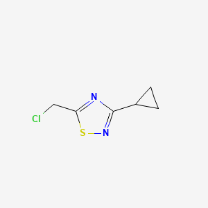 molecular formula C6H7ClN2S B2797042 5-(氯甲基)-3-环丙基-1,2,4-噻二唑 CAS No. 2090447-99-5