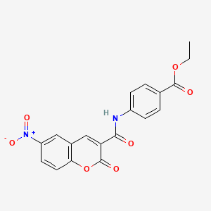 ethyl 4-(6-nitro-2-oxo-2H-chromene-3-carboxamido)benzoate