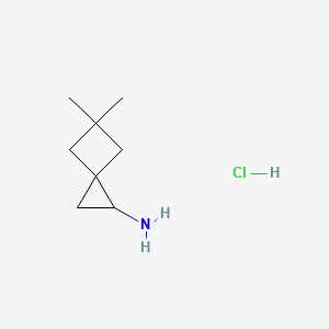 5,5-Dimethylspiro[2.3]hexan-2-amine;hydrochloride