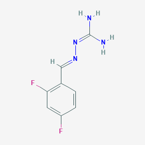 N-{[(2,4-difluorophenyl)methylidene]amino}guanidine