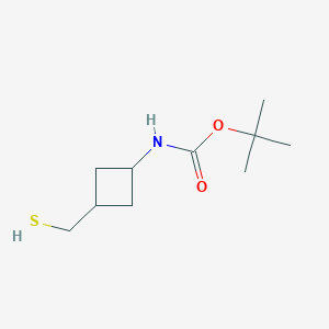 molecular formula C10H19NO2S B2797065 Tert-butyl N-[3-(sulfanylmethyl)cyclobutyl]carbamate CAS No. 2172151-19-6