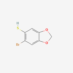 molecular formula C7H5BrO2S B2797067 6-Bromo-1,3-benzodioxole-5-thiol CAS No. 5279-45-8
