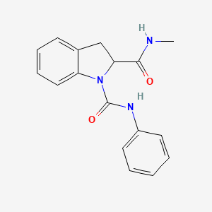 molecular formula C17H17N3O2 B2797068 N2-甲基-N1-苯基吲哚啉-1,2-二甲酰胺 CAS No. 1103517-74-3