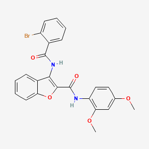 molecular formula C24H19BrN2O5 B2797080 3-(2-bromobenzamido)-N-(2,4-dimethoxyphenyl)benzofuran-2-carboxamide CAS No. 862978-89-0