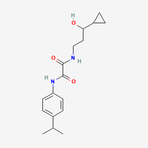 N1-(3-cyclopropyl-3-hydroxypropyl)-N2-(4-isopropylphenyl)oxalamide