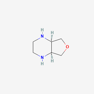 molecular formula C6H12N2O B2797100 (4Ar,7aS)-1,2,3,4,4a,5,7,7a-octahydrofuro[3,4-b]pyrazine CAS No. 1310377-81-1