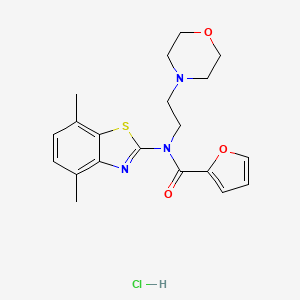 N-(4,7-dimethylbenzo[d]thiazol-2-yl)-N-(2-morpholinoethyl)furan-2-carboxamide hydrochloride