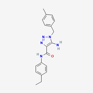 5-amino-N-(4-ethylphenyl)-1-(4-methylbenzyl)-1H-1,2,3-triazole-4-carboxamide