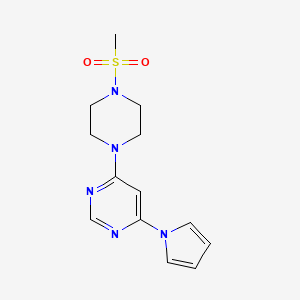 4-(4-(methylsulfonyl)piperazin-1-yl)-6-(1H-pyrrol-1-yl)pyrimidine