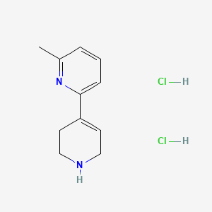 molecular formula C11H16Cl2N2 B2797129 6-Methyl-1',2',3',6'-tetrahydro-2,4'-bipyridine dihydrochloride CAS No. 1638968-12-3