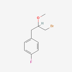 molecular formula C10H12BrFO B2797138 1-(3-Bromo-2-methoxypropyl)-4-fluorobenzene CAS No. 6589-33-9