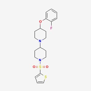4-(2-Fluorophenoxy)-1'-(thiophen-2-ylsulfonyl)-1,4'-bipiperidine