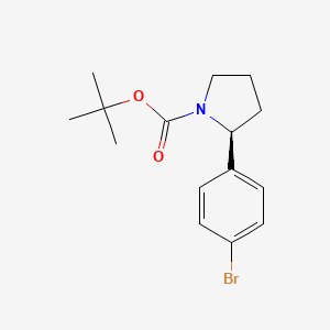 molecular formula C15H20BrNO2 B2797147 (s)-叔丁基 2-(4-溴苯基)吡咯烷-1-羧酸酯 CAS No. 1189152-81-5