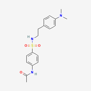 N-(4-(N-(4-(dimethylamino)phenethyl)sulfamoyl)phenyl)acetamide