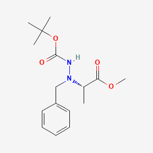 Tert-butyl (s)-2-benzyl-2-(1-methoxy-1-oxopropan-2-yl)hydrazine-1-carboxylate