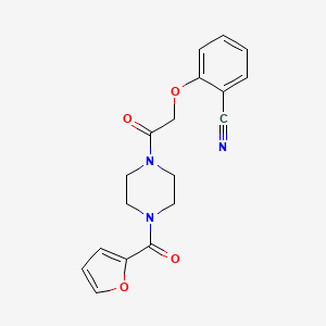 2-{2-[4-(2-Furoyl)piperazin-1-yl]-2-oxoethoxy}benzonitrile