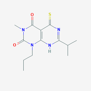 3-methyl-7-(propan-2-yl)-1-propyl-5-sulfanyl-1H,2H,3H,4H-[1,3]diazino[4,5-d]pyrimidine-2,4-dione