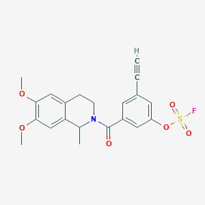 2-(3-Ethynyl-5-fluorosulfonyloxybenzoyl)-6,7-dimethoxy-1-methyl-3,4-dihydro-1H-isoquinoline