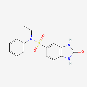 N-ethyl-2-oxo-N-phenyl-2,3-dihydro-1H-benzimidazole-5-sulfonamide