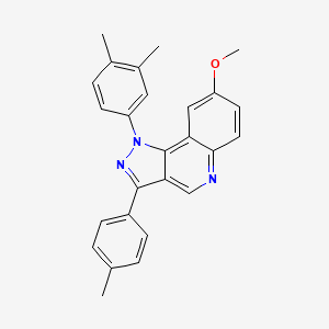 molecular formula C26H23N3O B2797218 1-(3,4-dimethylphenyl)-8-methoxy-3-(4-methylphenyl)-1H-pyrazolo[4,3-c]quinoline CAS No. 901246-13-7