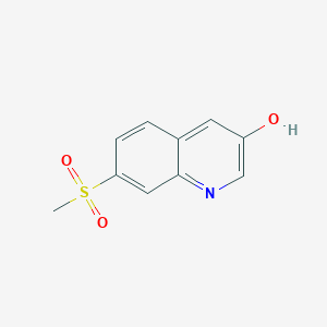 molecular formula C10H9NO3S B2797223 7-(Methylsulfonyl)quinolin-3-ol CAS No. 1824103-05-0