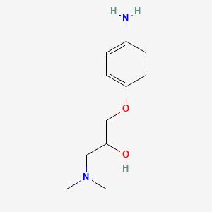 molecular formula C11H18N2O2 B2797225 1-(4-Aminophenoxy)-3-(dimethylamino)propan-2-ol CAS No. 260045-60-1