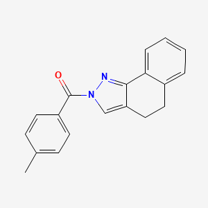 molecular formula C19H16N2O B2797231 4,5-dihydro-2H-benzo[g]indazol-2-yl(4-methylphenyl)methanone CAS No. 339101-46-1