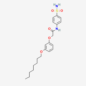 molecular formula C22H30N2O5S B2797242 2-(3-octoxyphenoxy)-N-(4-sulfamoylphenyl)acetamide CAS No. 325765-59-1