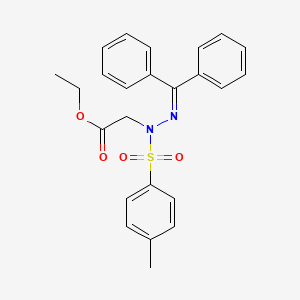 molecular formula C24H24N2O4S B2797247 Ethyl 2-{2-(diphenylmethylene)-1-[(4-methylphenyl)sulfonyl]hydrazino}acetate CAS No. 478247-19-7