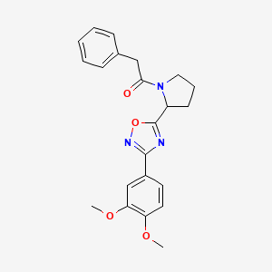 3-(3,4-Dimethoxyphenyl)-5-[1-(phenylacetyl)pyrrolidin-2-yl]-1,2,4-oxadiazole